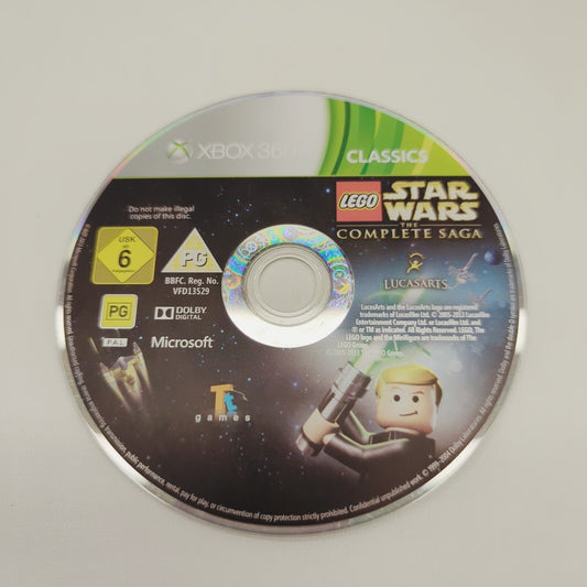 Lego Star Wars The Complete Saga XBOX 360 Game - disc only