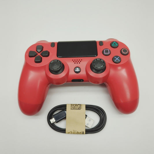 Wireless Playstation 4 PS4 Controller Red Stick rubbers missing