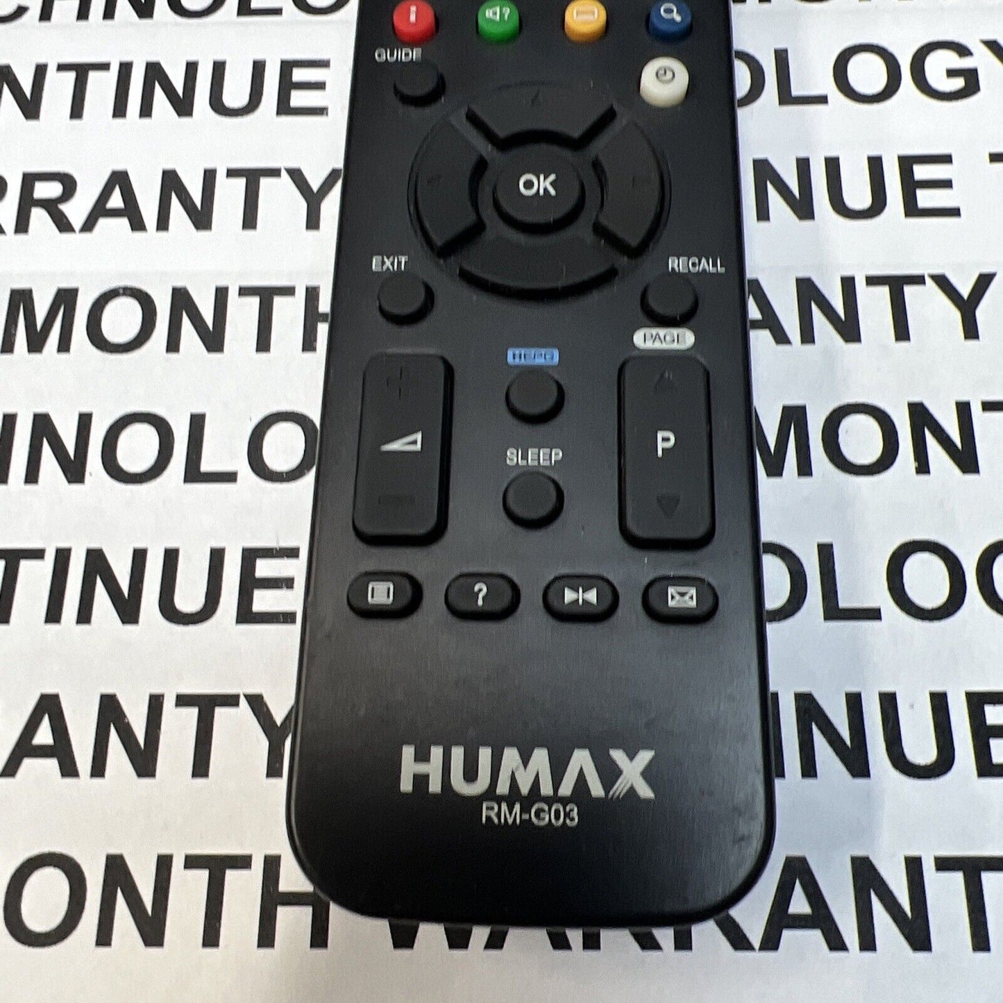 Original Humax RM-G03 for PR-HD2000 NA-HD2000C PR-HD2000C HD2000