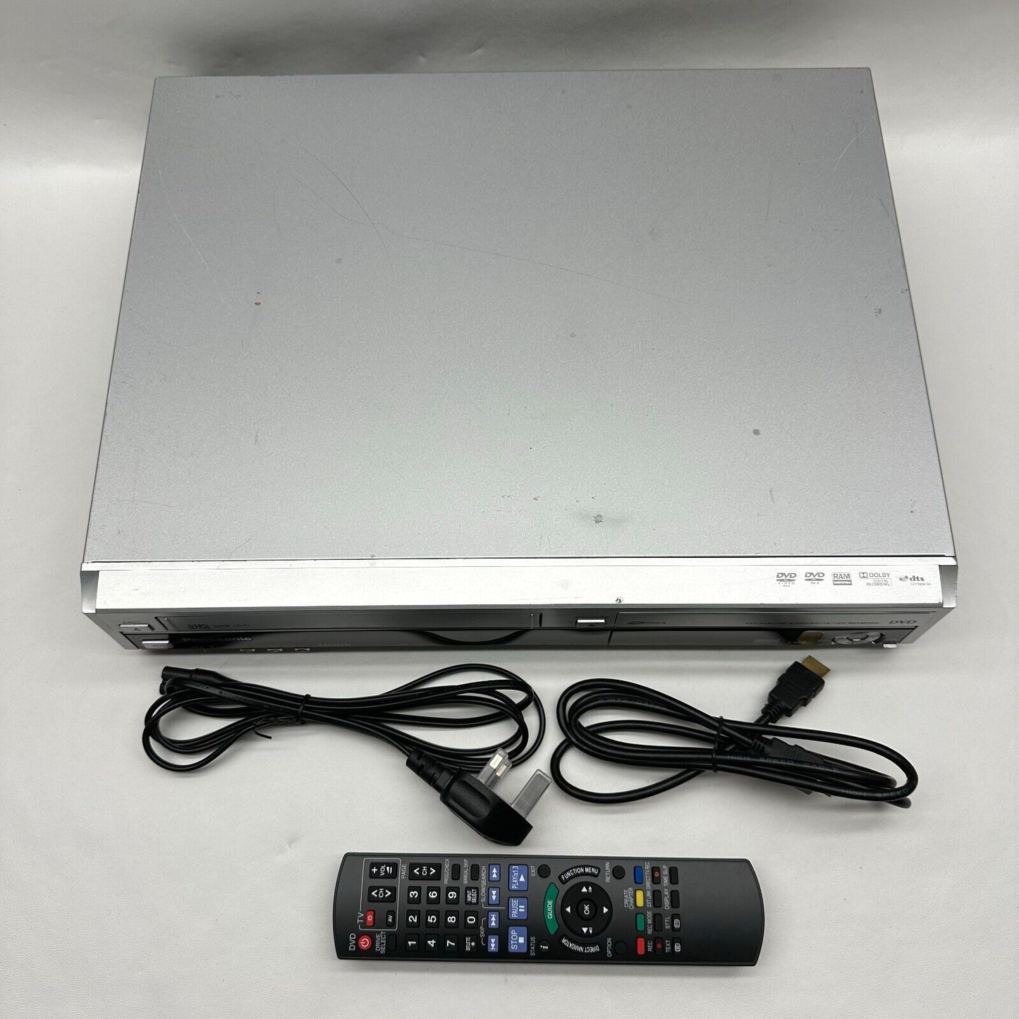 Panasonic Silver DMR-EZ48V DVD Recorder 1920x1080 HDMI with Remote HDMI Cable