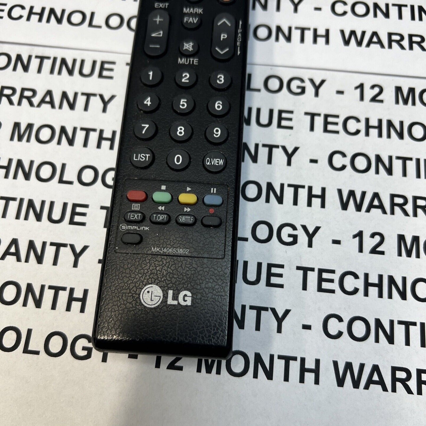 LG TV REMOTE MKJ40653802 32LG5010 32LG5700 32LG7000 42LG3000 42LG5010 42LG7000