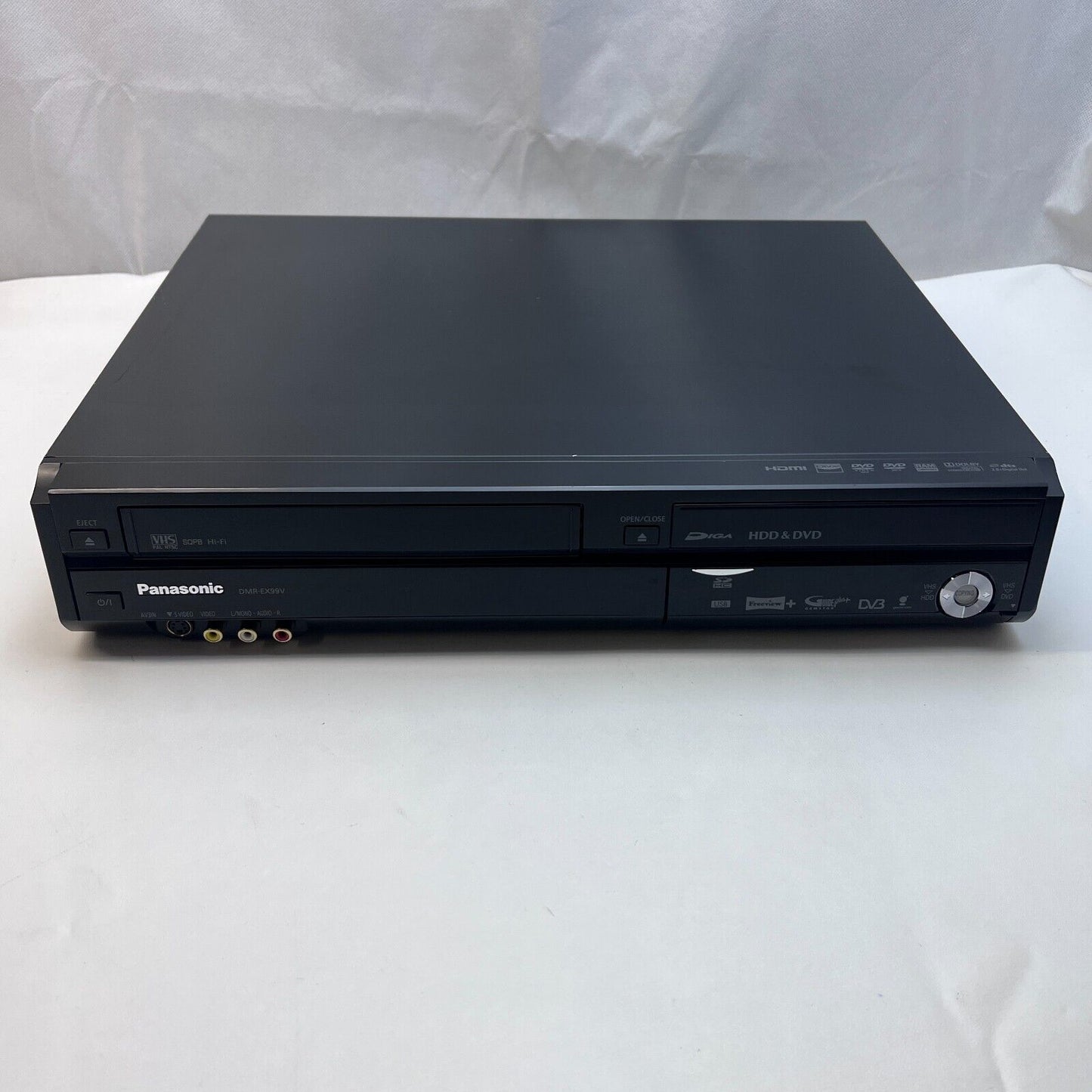 Panasonic DMR-EX99V HDD DVD VHS Recorder HDMI 250GB Freeview+ VCR With Remote