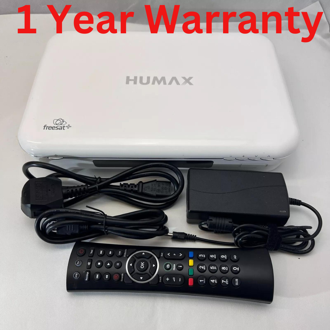 White Humax Feesat Box HD TV  WIFI Good condition 1 year warranty