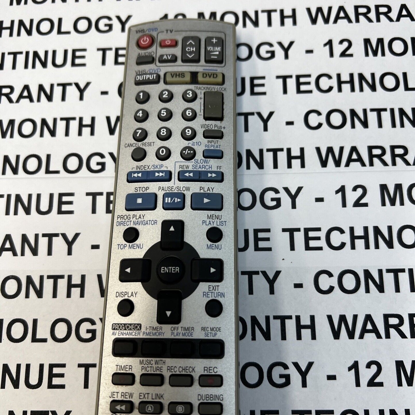 PANASONIC EUR7720X20 DVD VCR COMBINATION REMOTE CONTROL FOR NVVP31 NVVP31EB