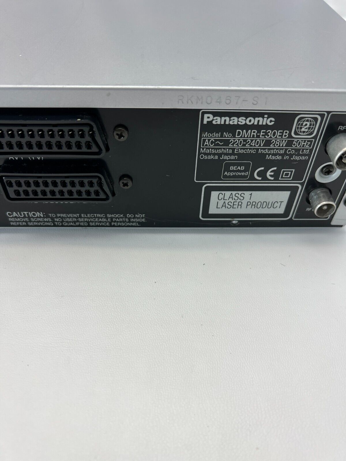 Panasonic DMR-E30EB DVD Video Recorder w/ Remote + Cable + NTSC/PAL Converter