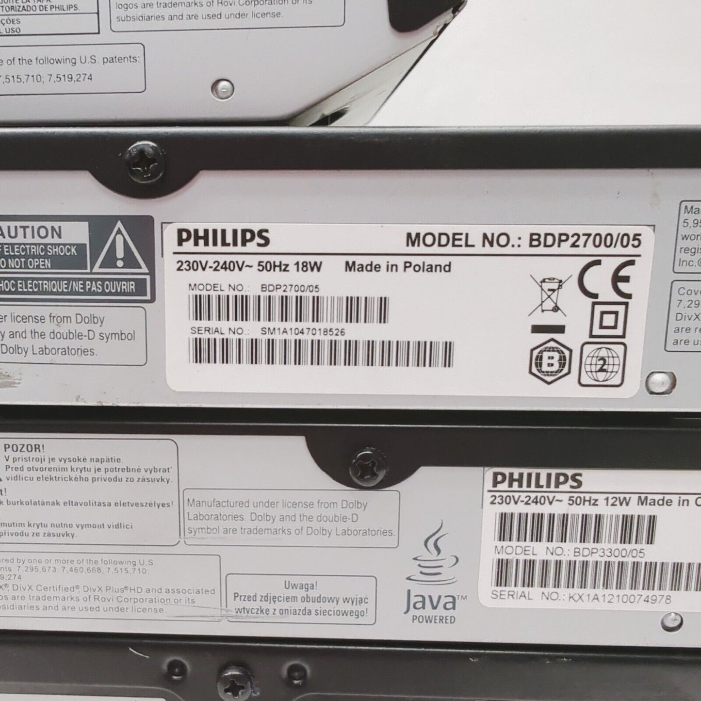 5x FAULTY Philips Blu-Ray Players BDP2900 BDP2700 BDP3300 BDP3000 BDP3080