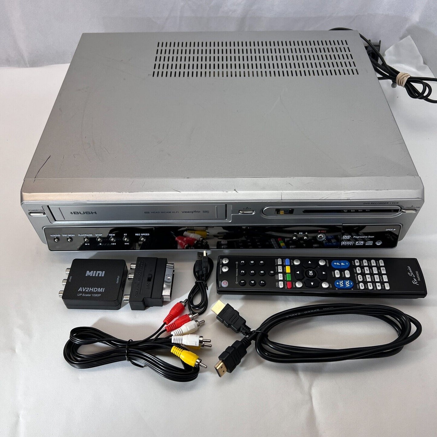 BUSH DVRHS02 DVD Recorder / VCR VHS RECORDER COMBI NICAM **TRANSFER VHS TO DVD**