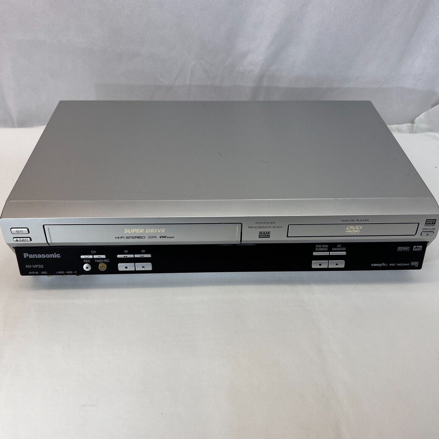 Panasonic Model: NV-VP33 VHS & DVD Recorder Player 1 Year Warranty remote