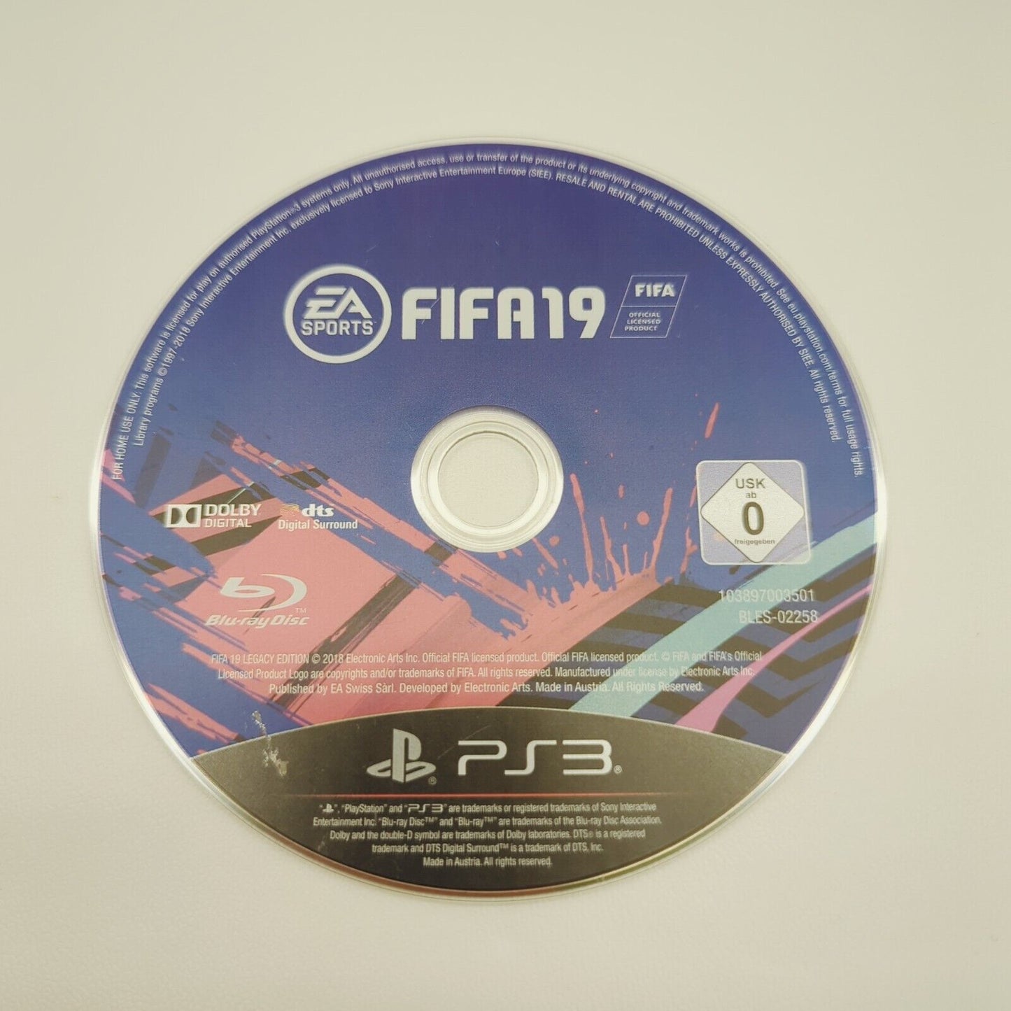 FIFA 19 Legacy Edition PS3 Football Video Game Sony PlayStation 3 EA DISC ONLY