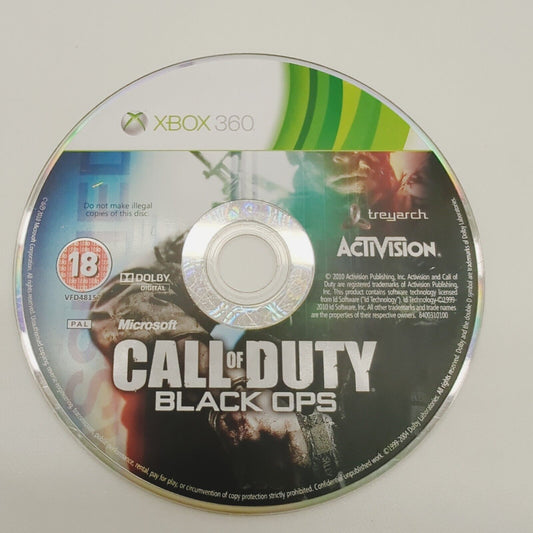 COD Call Of Duty: Black Ops 1 Microsoft Xbox 360 Video Game (disc only)