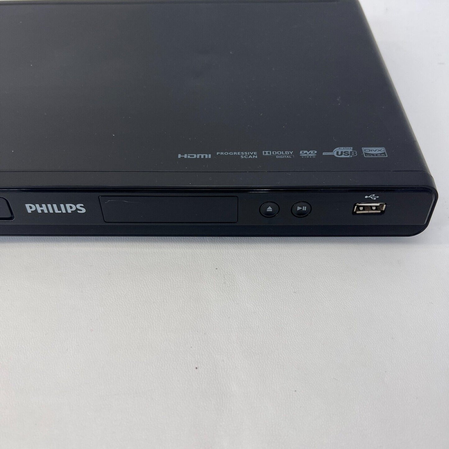 Philips DVP3580 DVD Player DivX Playback 1080p Upscaling Black w/ Remote HDMI