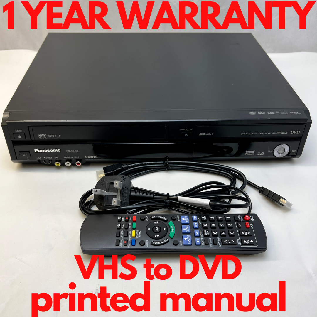 Panasonic DMR-EX98V DVD VHS 250gb HDD Combi video Recorder with HDMI