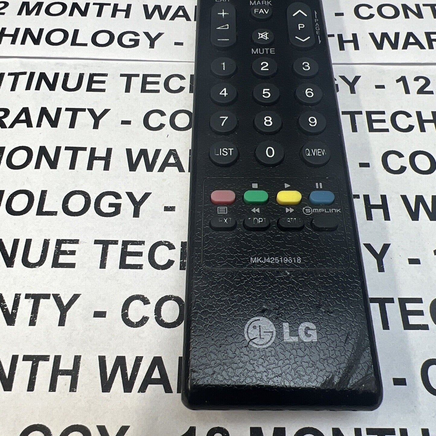 MKJ42519618 Remote Control for LG TV 32LH4000 32LH4020 32LH4010 sub MKJ42519615