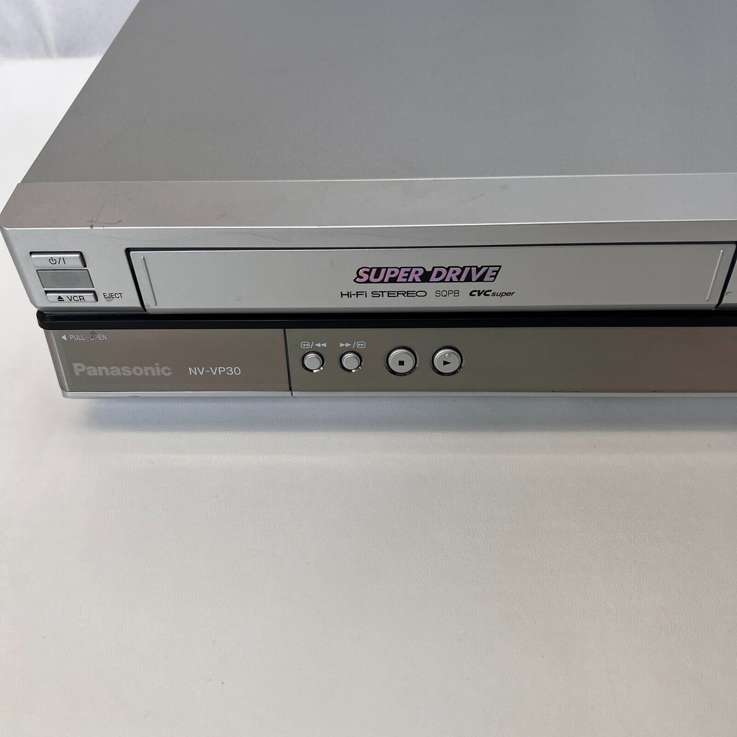 Panasonic NV-VP30EB-S Super Drive Dual VHS DVD VCR VIDEO Combo Recorder + Remote