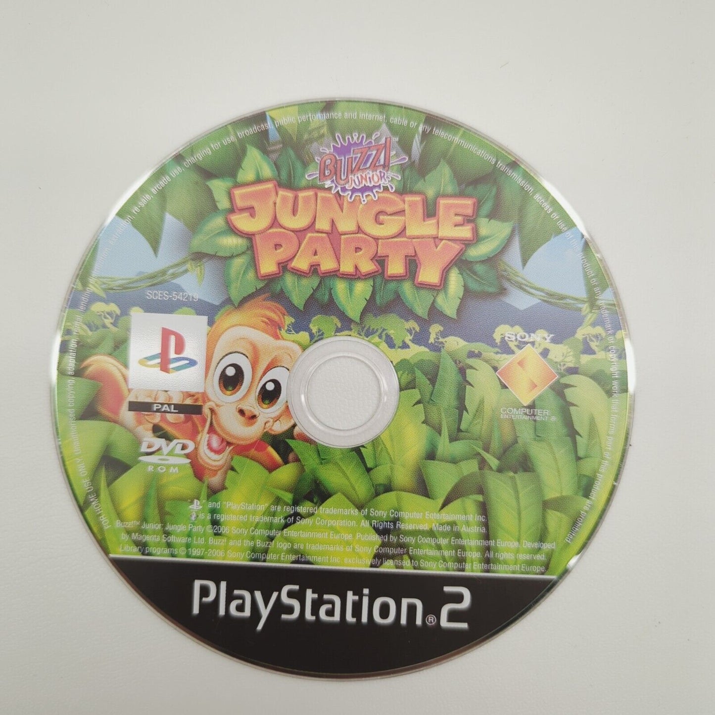 DISC ONLY Buzz! Junior: Jungle Party (PlayStation 2, 2006)