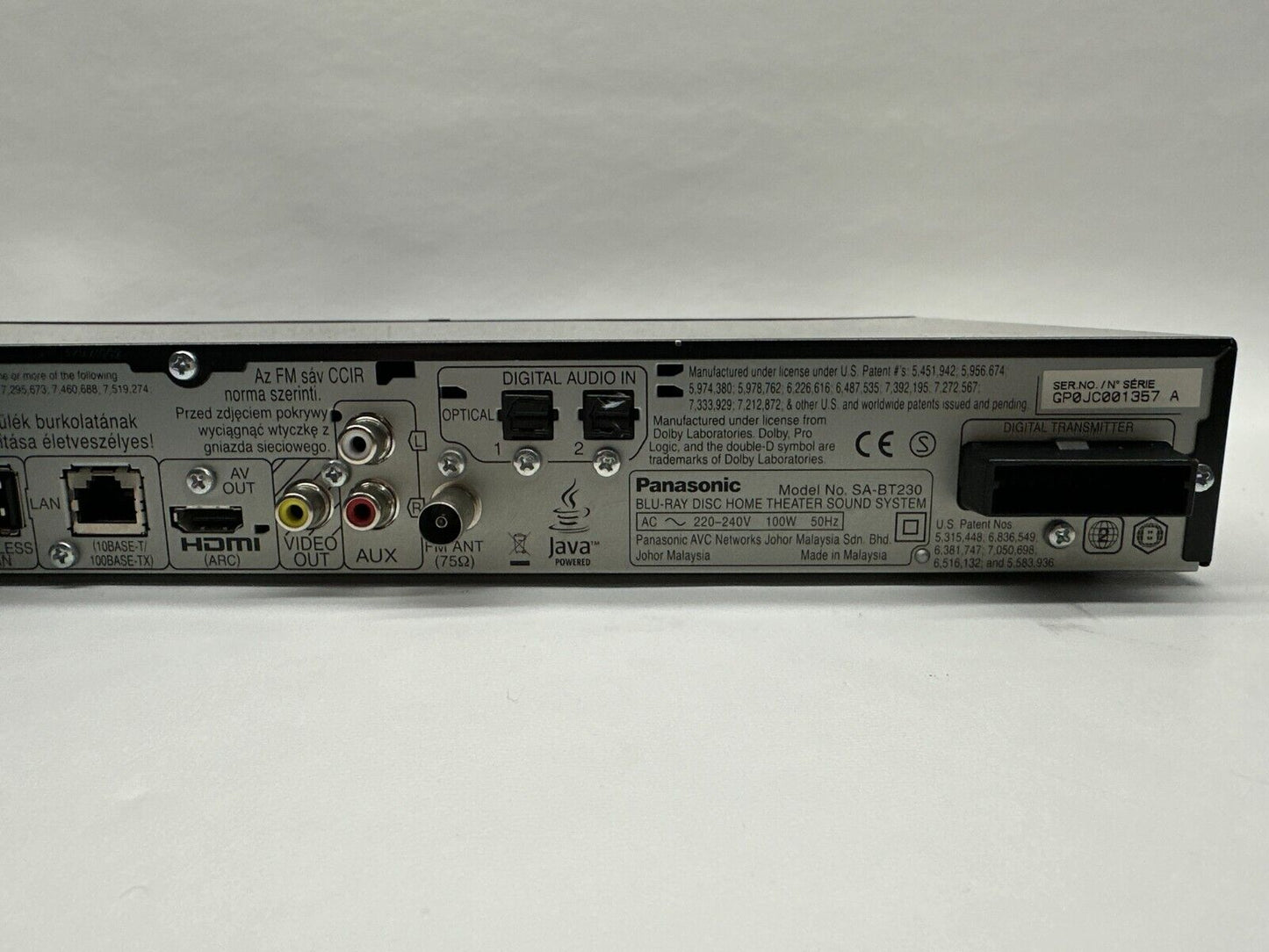 Panasonic SA-BT230 Surround Sound System Unit Only