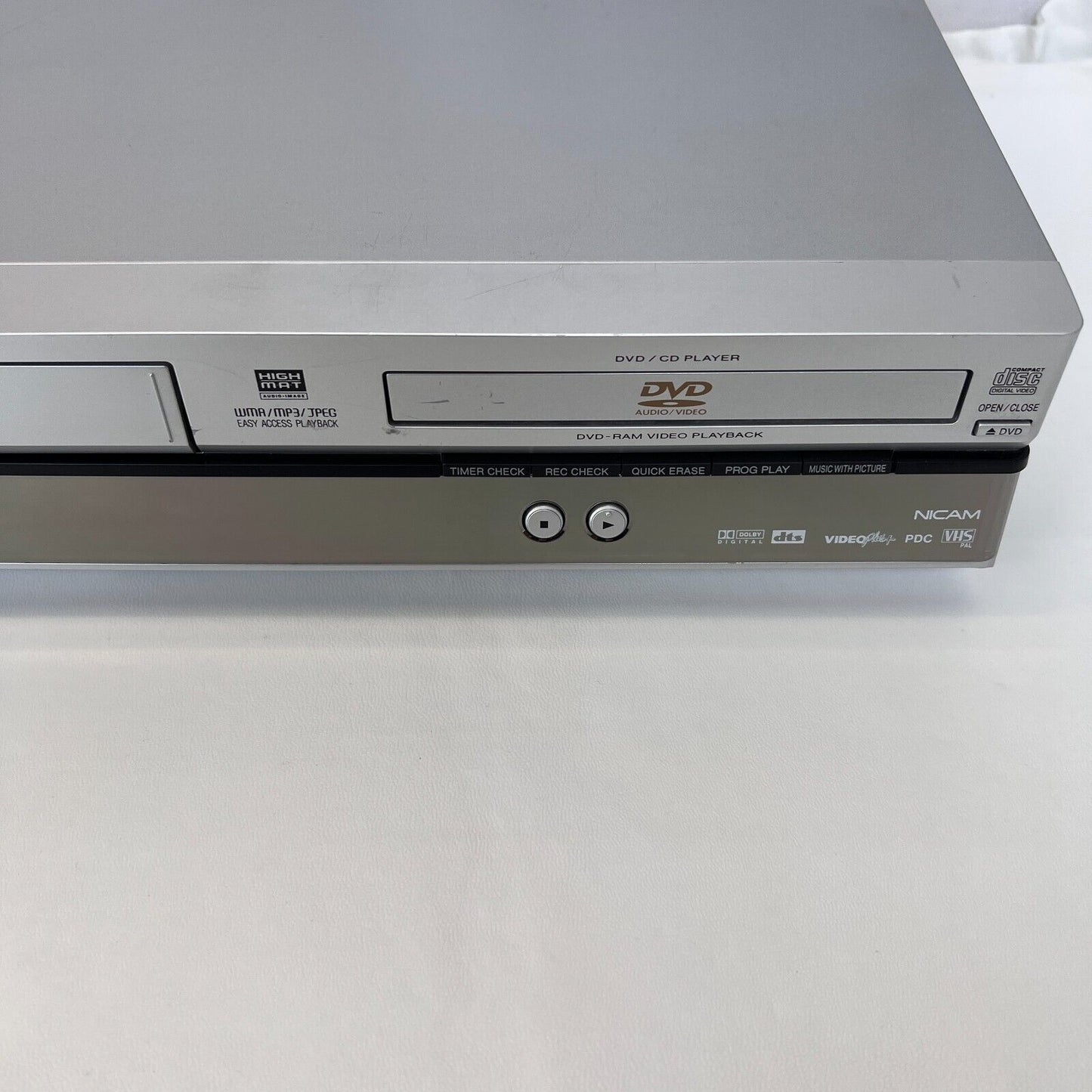 Panasonic NV-VP30EB-S Super Drive Dual VHS DVD VCR VIDEO Combo Recorder + Remote