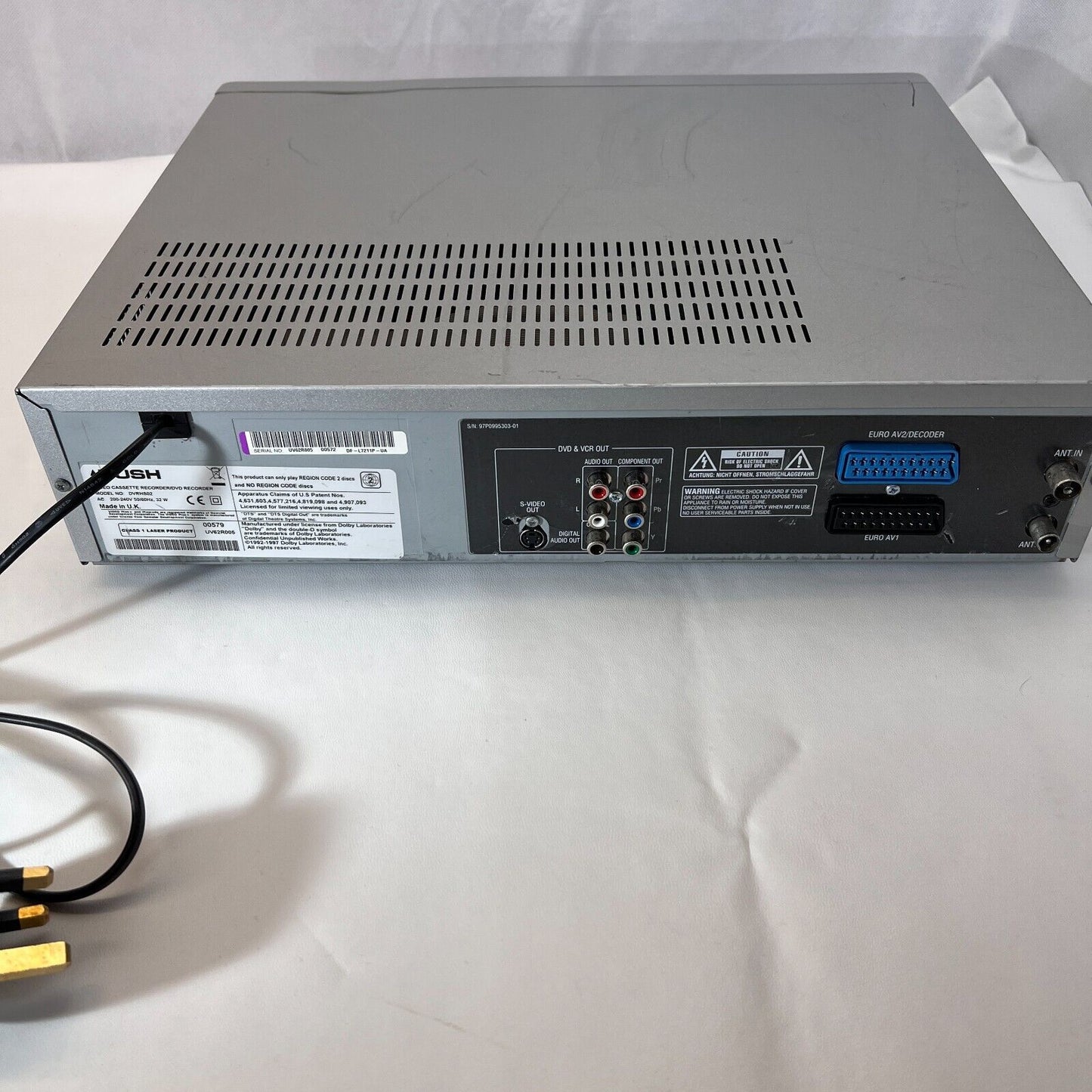 BUSH DVRHS02 DVD Recorder / VCR VHS RECORDER COMBI NICAM **TRANSFER VHS TO DVD**