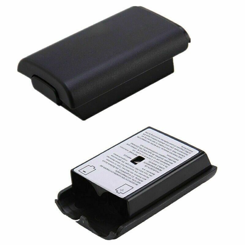 Back Battery Holder Pack Shell Cover Black For Xbox 360 Wireless Controller UK