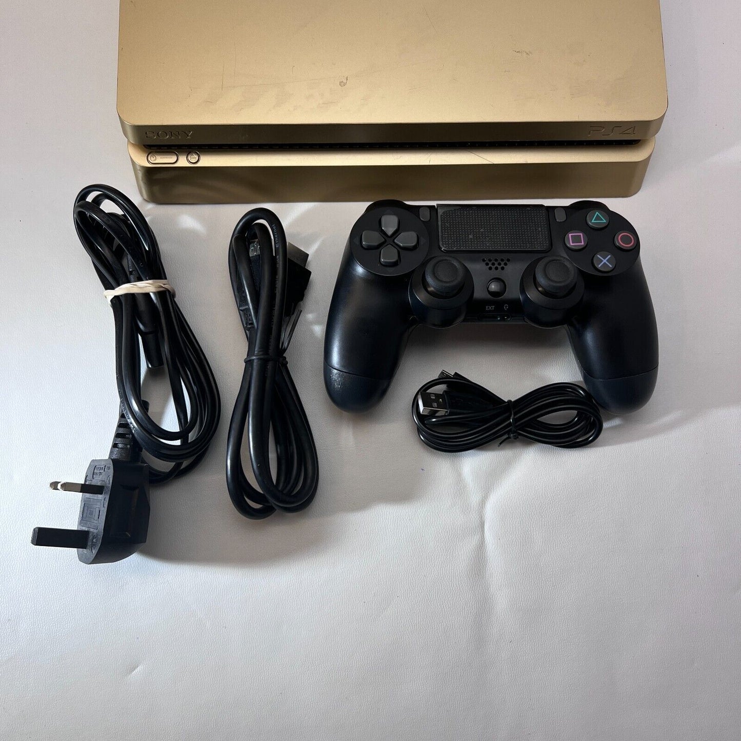 PS4 Playstation 4 SLIM - GOLD EDITION - With Controller 500GB Warranty Tested