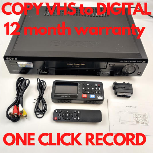 VHS Video Player Recorder Kit Convert Copy VHS Tape To Flash Drive, NO PC NEEDED