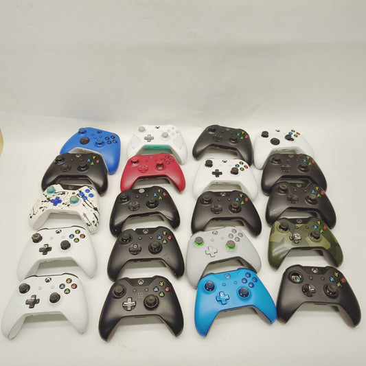 Faulty 20 x Xbox One X XS Controllers Job Lot  Black  Red and White Green Camo