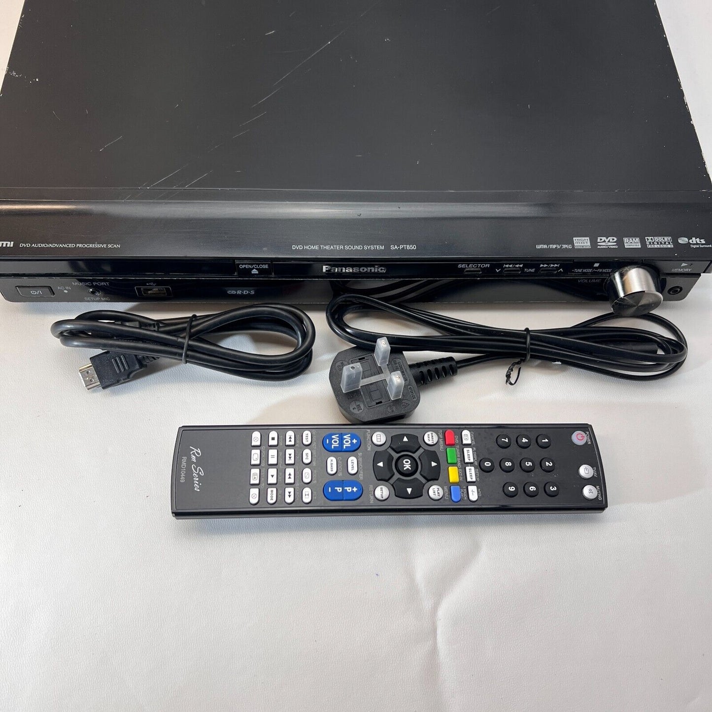 Panasonic SA-PT850 Home theater Audio 3.1 Surround DVD  Remote Warranty