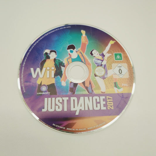 Just Dance 2017 Nintendo Wii Video Game PAL-disc only