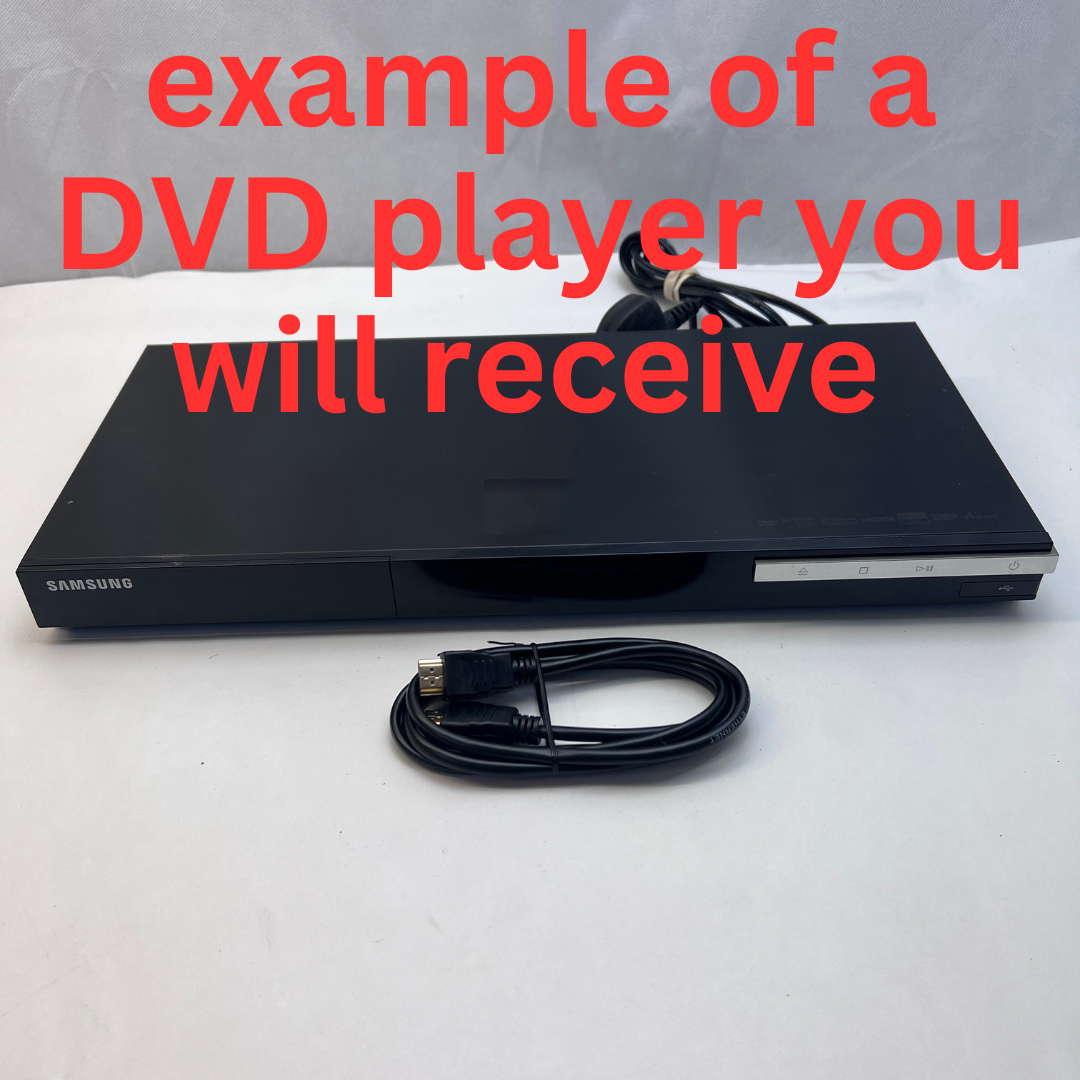 Black HDMI HD UK DVD / CD Player 1080p Playback Black With HDMI & power Cable