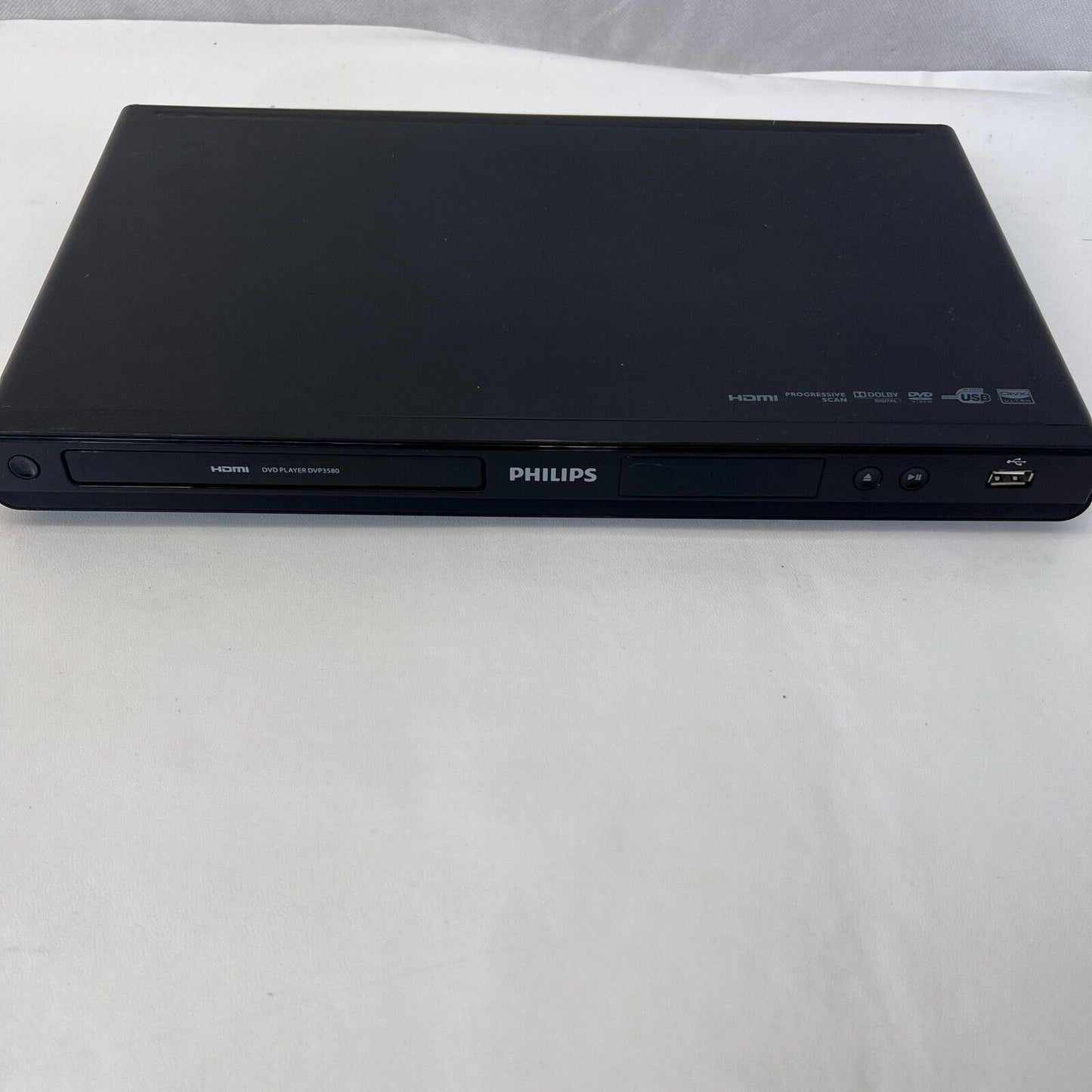 Philips DVP3580 DVD Player DivX Playback 1080p Upscaling Black w/ Remote HDMI