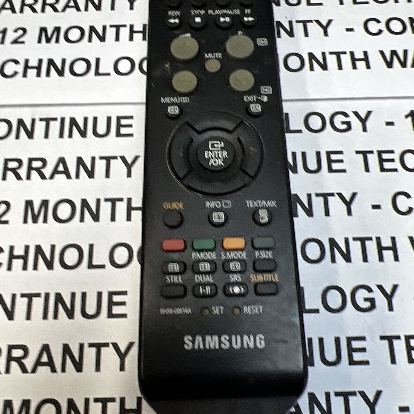 Samsung TV Remote Control BN59-00516A Black Tested Genuine Original