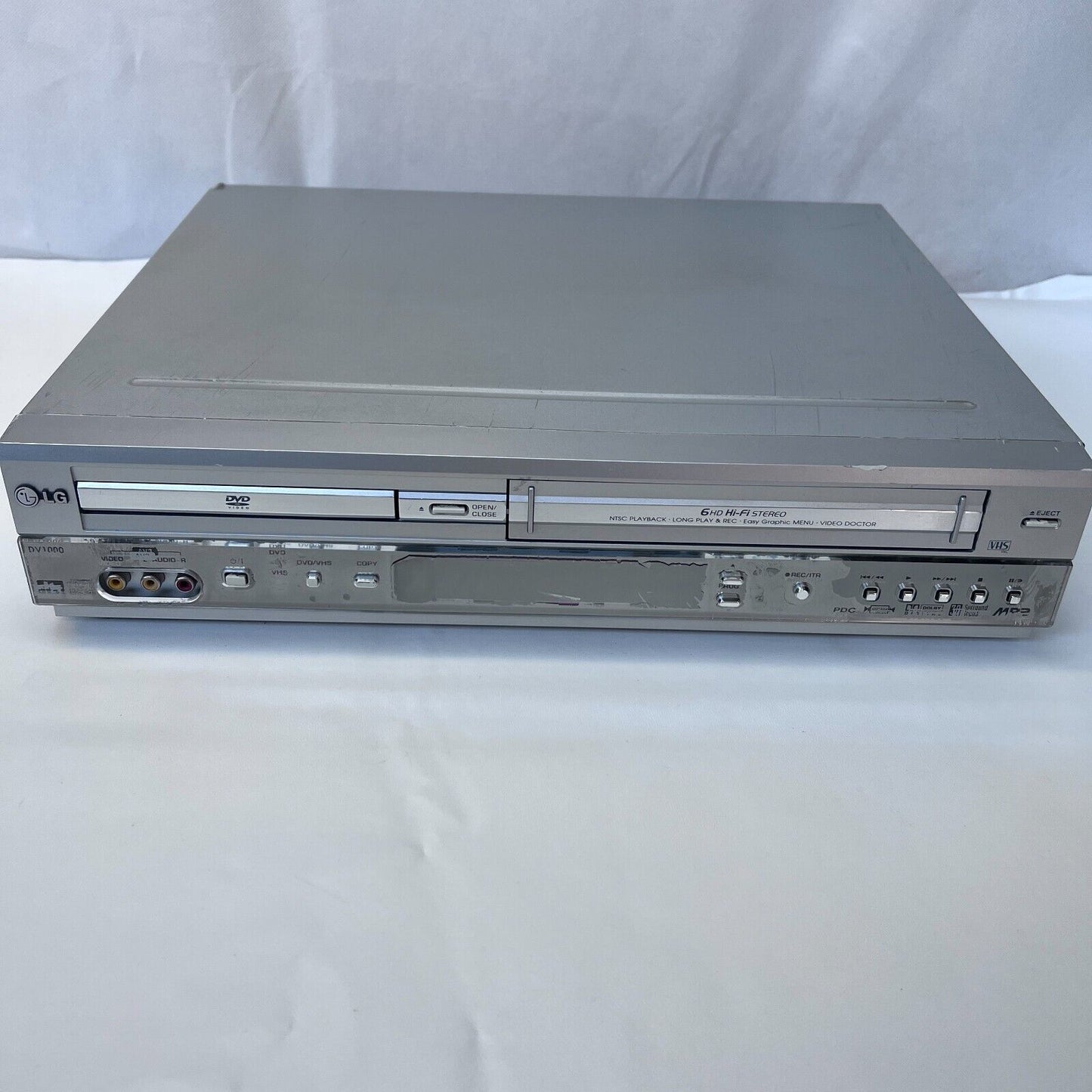 LG DV1000 VHS VCR Recorder / DVD Player Combi player With Remote