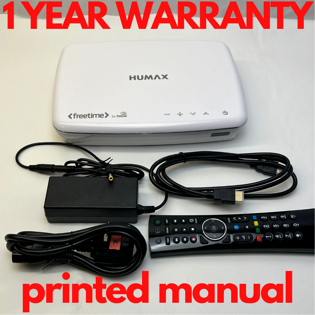 HUMAX HDR-1100S 500gb HDD White Twin Tuner Freesat Recorder 12 month WARRANTY