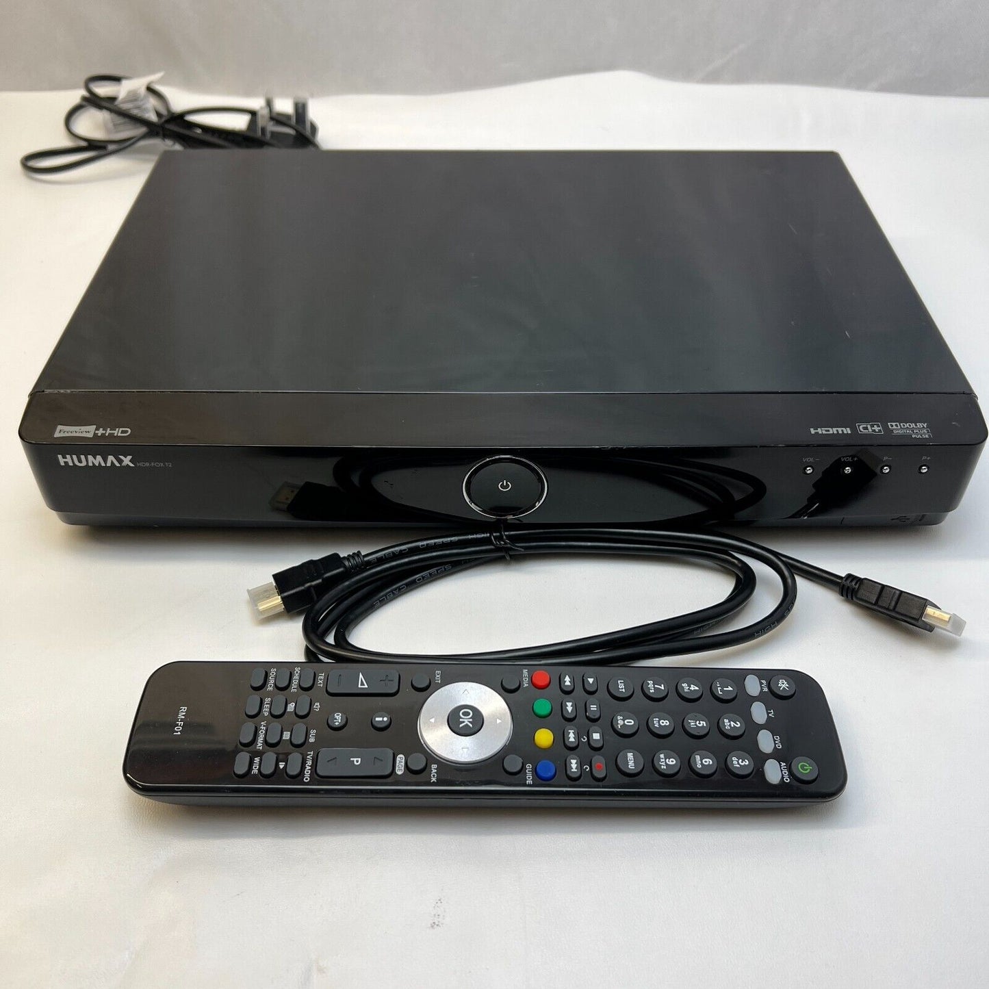 Humax HDR-FOX T2 500GB HDD Freeview HD Twin Tuner Digital TV Recorder - Remote