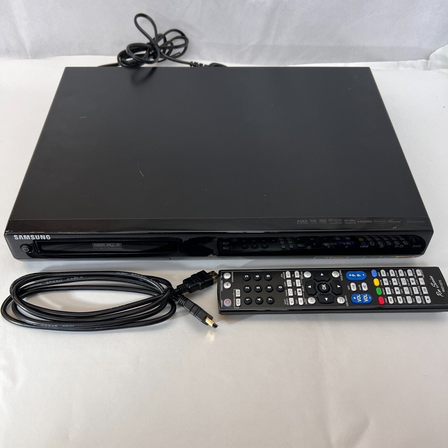 Samsung DVD-SH893M 160GB HDD Hard Drive Multi Recorder DVD Player RW Ram Remote