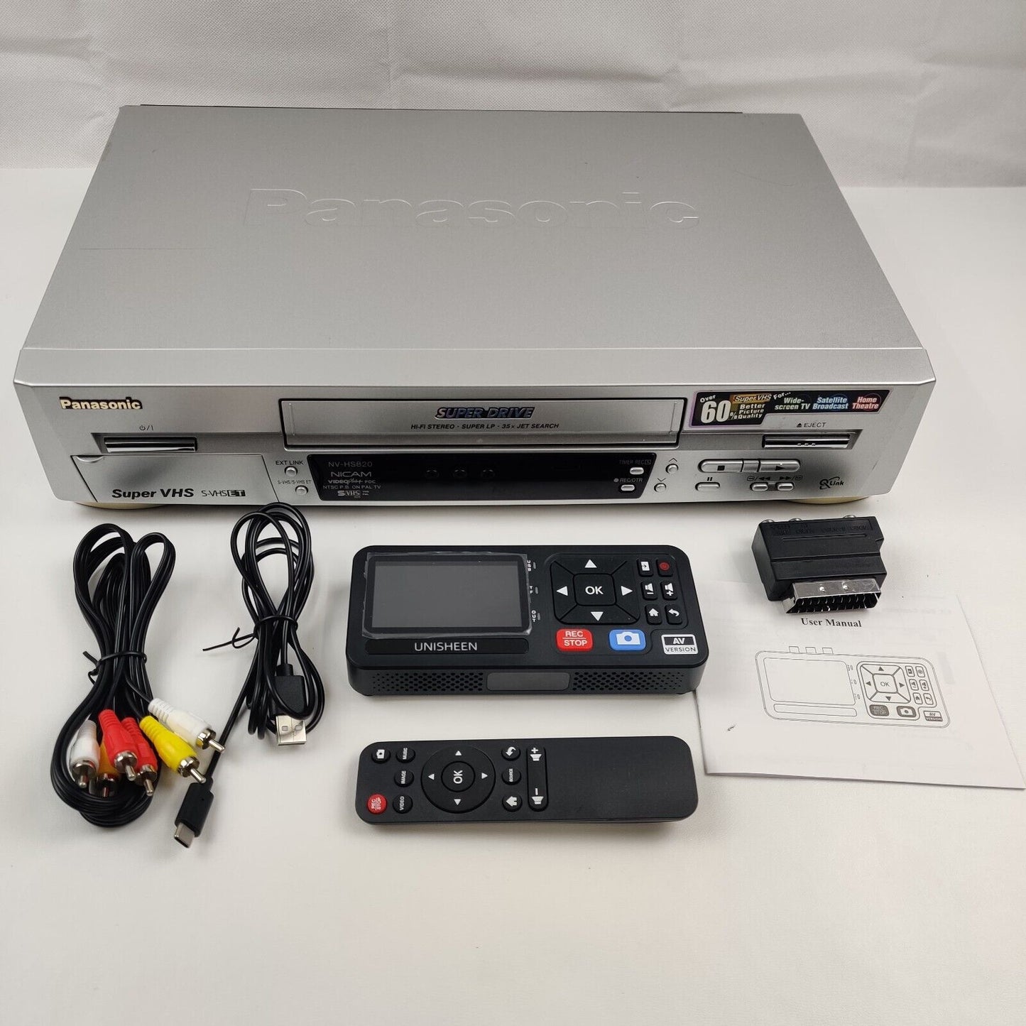 SUPER VHS Video Player  Recorder Kit Copy VHS & DVD To Flash Drive, NO PC NEEDED