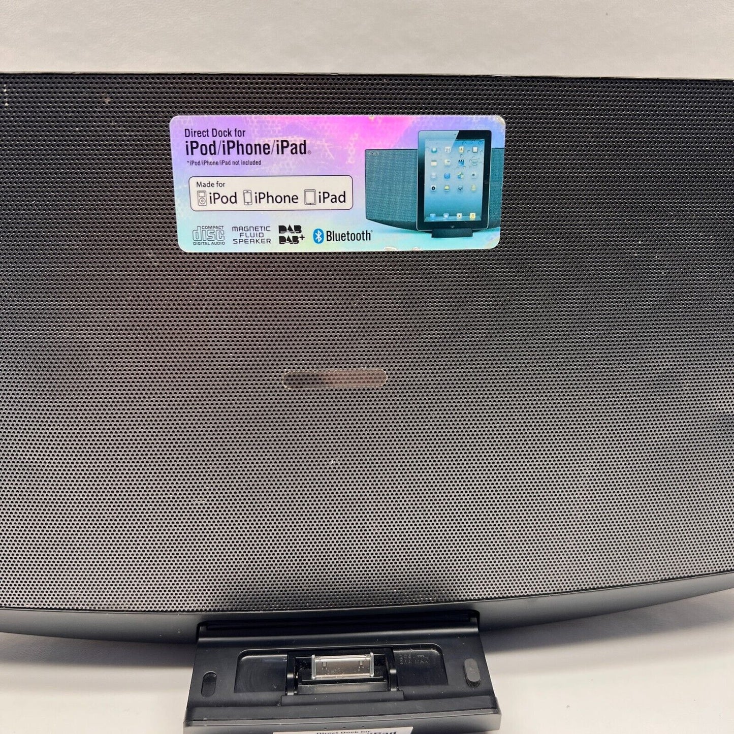 Sony CD PLAYER CMT-V75BTiP DAB+ Digital Radio & 30-Pin iPod Bluetooth Tested aux