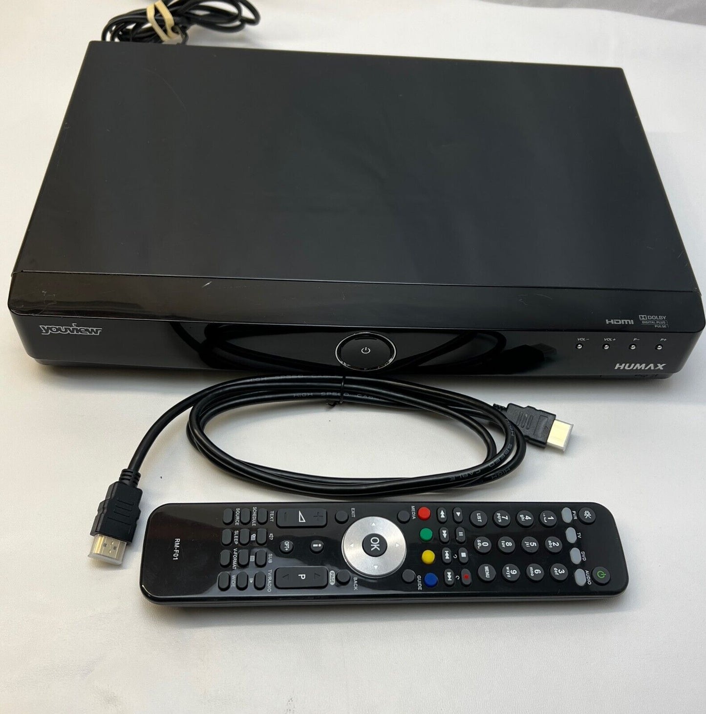 BT Humax DTR-T1000 YouView Freeview+ HD 500GB Twin Tuner Recorder Box and Remote