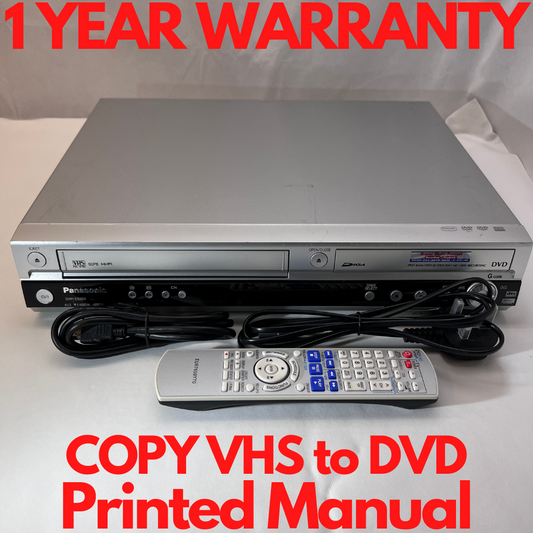 Panasonic DMR-ES35V DVD VCR Recorder Combi Copy VHS To DVD with Remote