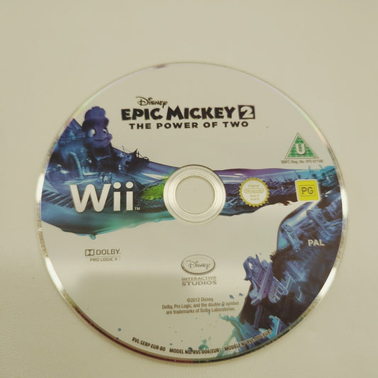 Disney Epic Mickey 2: The Power Of Two - Nintendo Wii - disc only