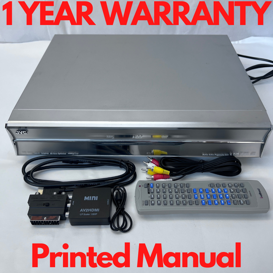 JVC DR-MX1 | VHS / DVD / HDD Recorder (160GB)  Remote warranty