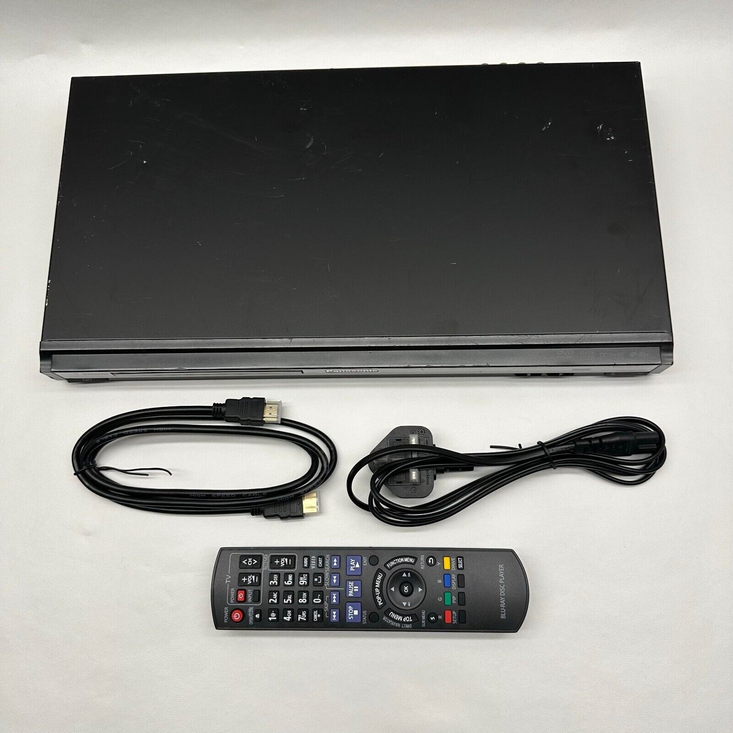 Panasonic DVD-S54 DVD cd Player HDMI  Black with Remote + Cables Tested