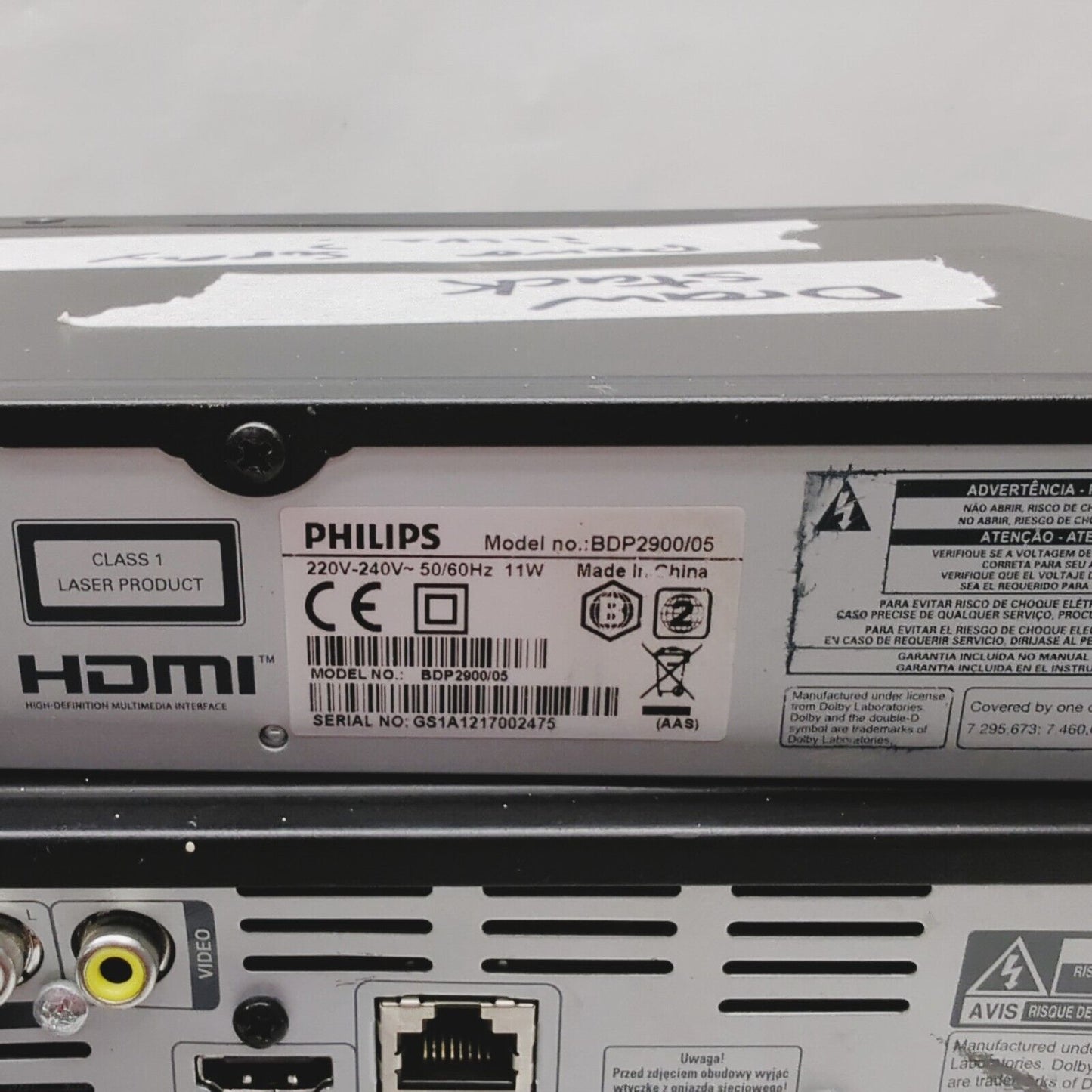 5x FAULTY Philips Blu-Ray Players BDP2900 BDP2700 BDP3300 BDP3000 BDP3080