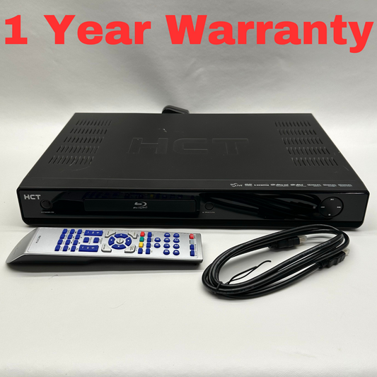 HCT HHT-501BR Blue Ray DVD Player Dolby Digital HDMI Java with Remote + Cables