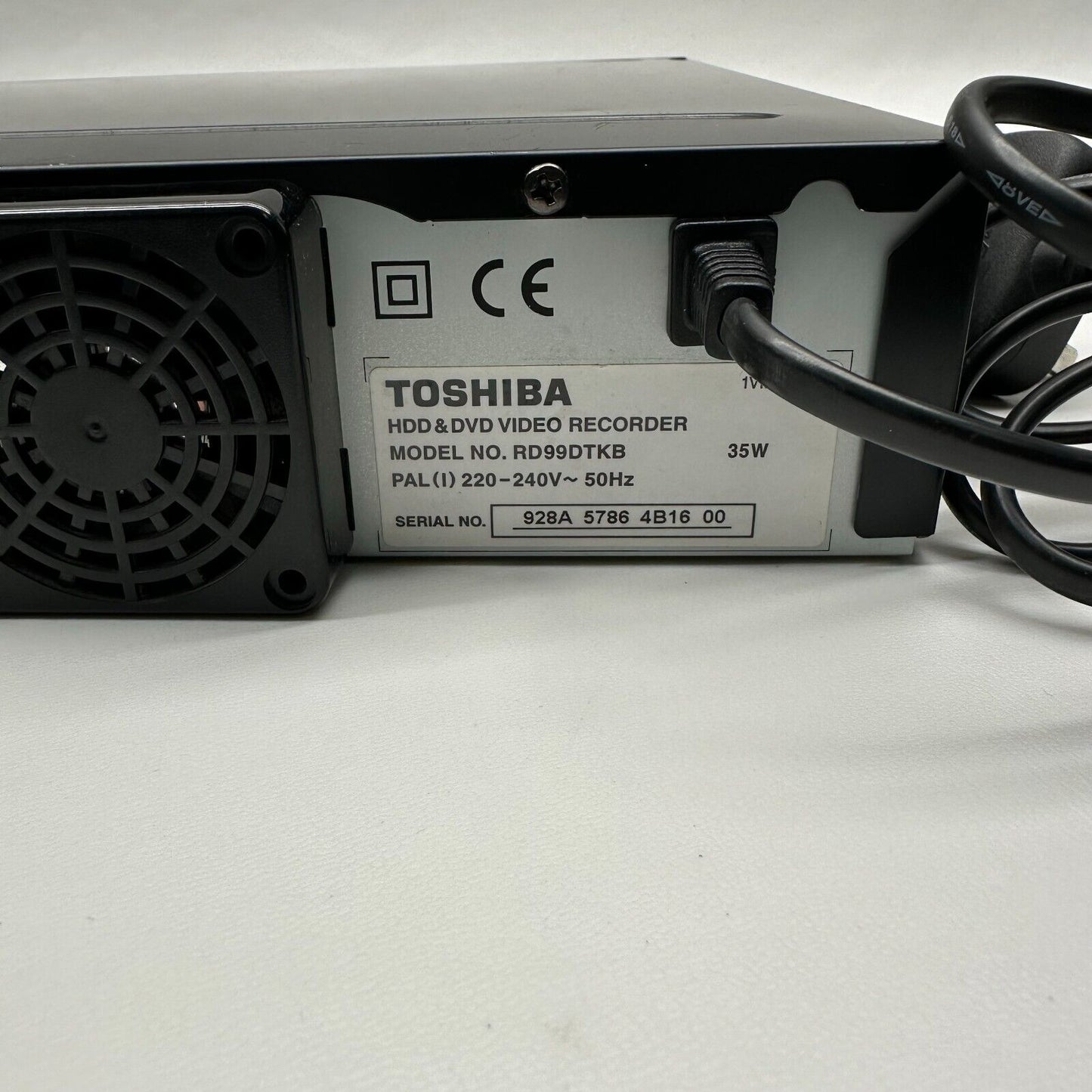 Toshiba RD99DTKB HDD & DVD Video Recorder Tested Working with Remote HDMI Cable