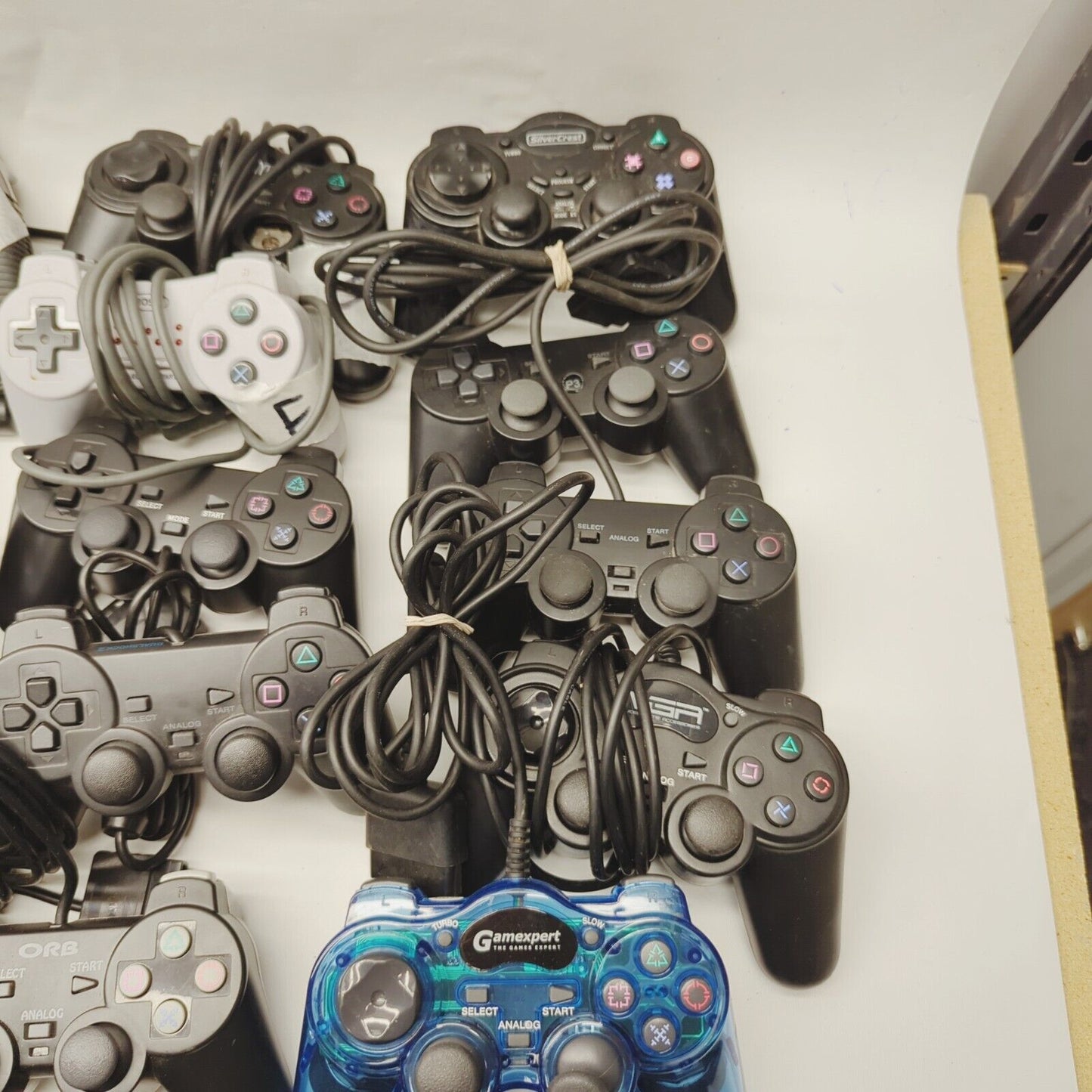 Faulty third party 43x Playstation 2 ps2 Controllers Black Silver Job lot