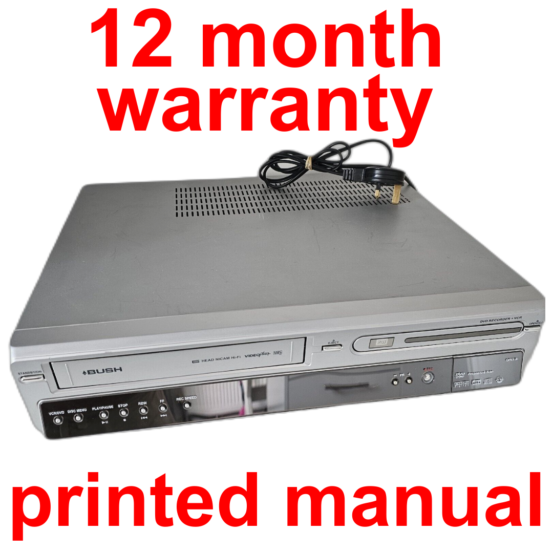 BUSH DVRHS02 DVD Recorder / VCR VHS RECORDER COMBI NICAM **TRANSFER VHS TO DVD**