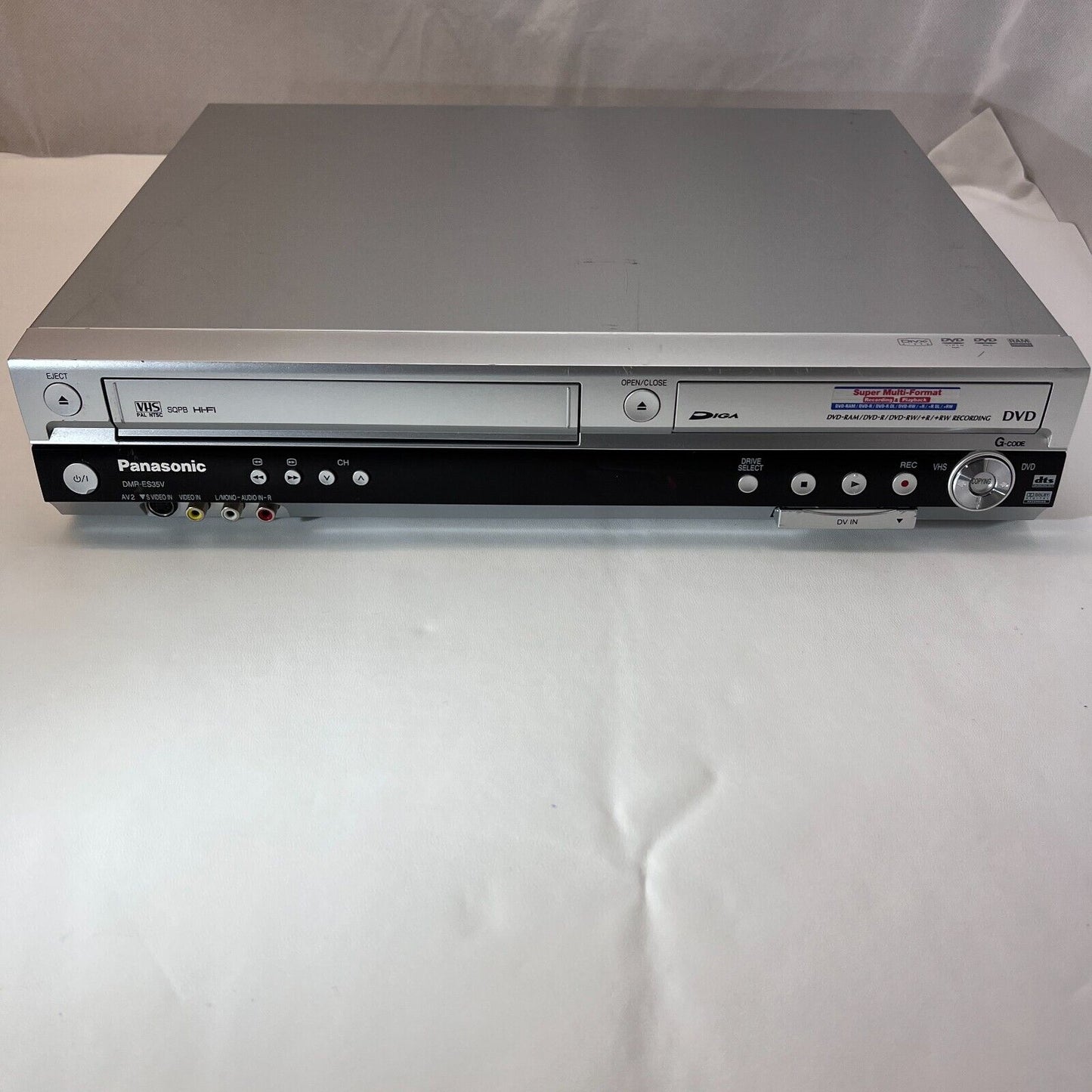 Panasonic DMR-ES35V DVD VCR Recorder Combi Copy VHS To DVD with Remote