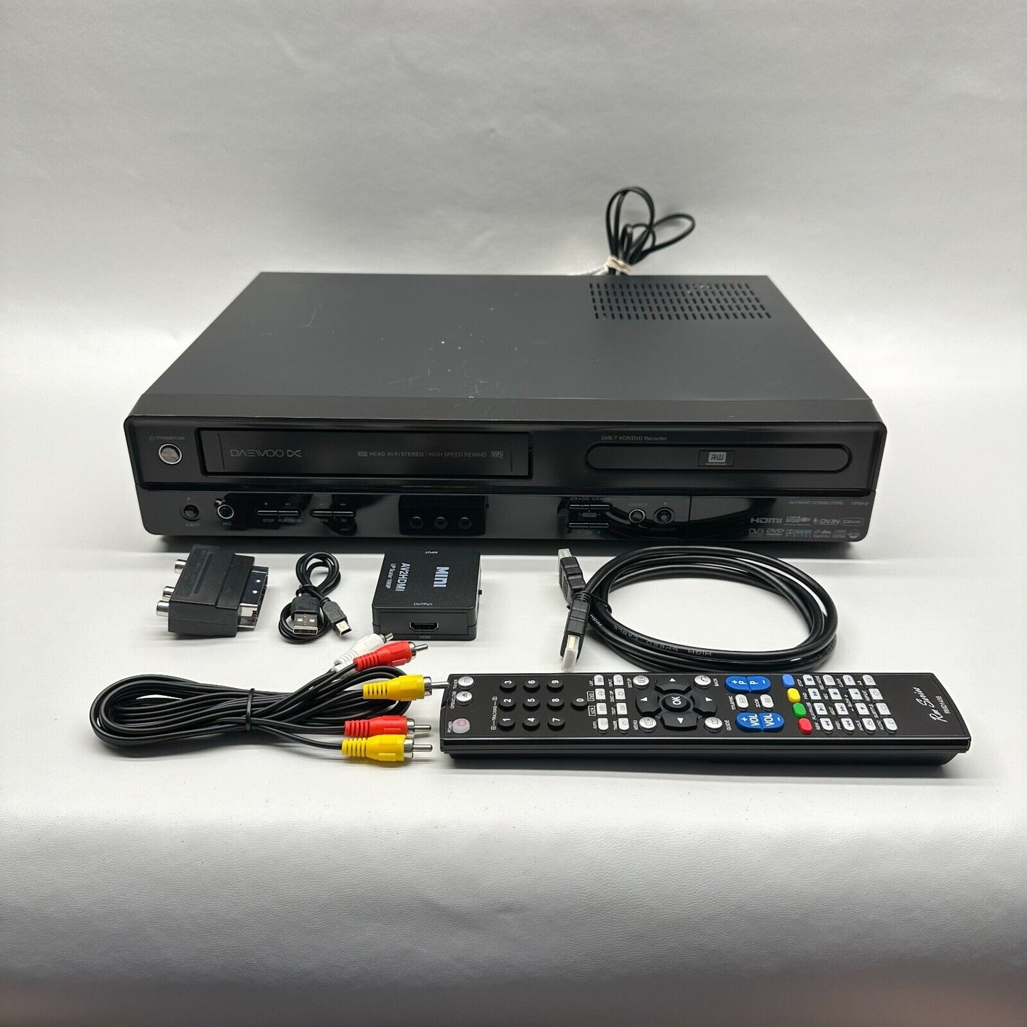 Daewoo DRVT-40 DVD VHS Freeview HDMI Recorder Remote copy vhs to dvd