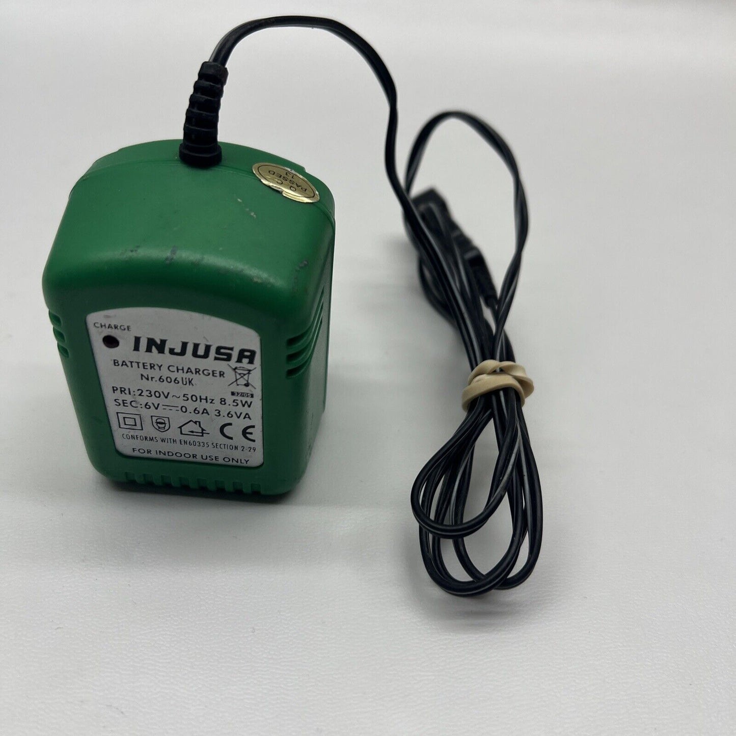 INJUSA Toys Battery A/C Power Charger 606uk IN 230v 50hz 8.5w OUT 6v 0.6a 3.6va